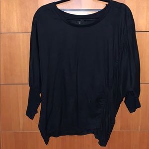 Black top pleating